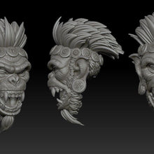 Load image into Gallery viewer, Paz-The Peaceful Warrior Ape-Angry
