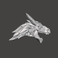 Load image into Gallery viewer, Dragon Warrior Head w/ Flex Resin Jaw
