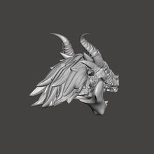 Load image into Gallery viewer, Dragon Warrior Head w/ Flex Resin Jaw

