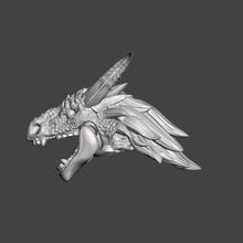 Load image into Gallery viewer, Dragon Warrior Head w/ Flex Resin Jaw
