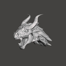 Load image into Gallery viewer, Dragon Warrior Head w/ Flex Resin Jaw
