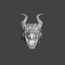 Load image into Gallery viewer, Dragon Warrior Head w/ Flex Resin Jaw
