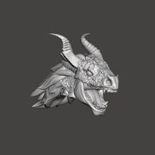 Load image into Gallery viewer, Dragon Warrior Head w/ Flex Resin Jaw
