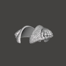 Load image into Gallery viewer, Aztec Jaguar Pauldrons
