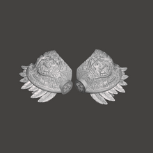 Load image into Gallery viewer, Aztec Warrior Pauldrons
