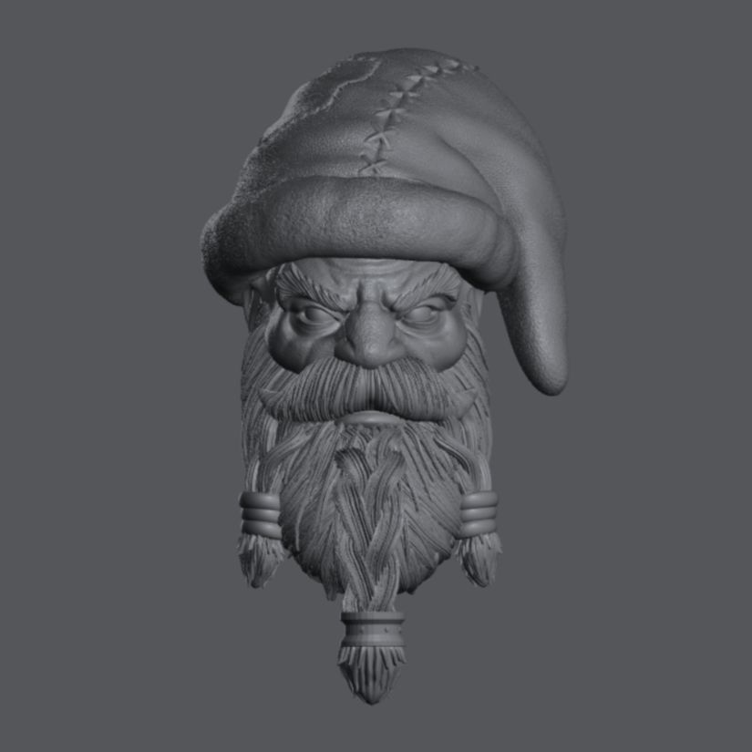Xmas Head Sculpt 1.0 - Santa Dwarf