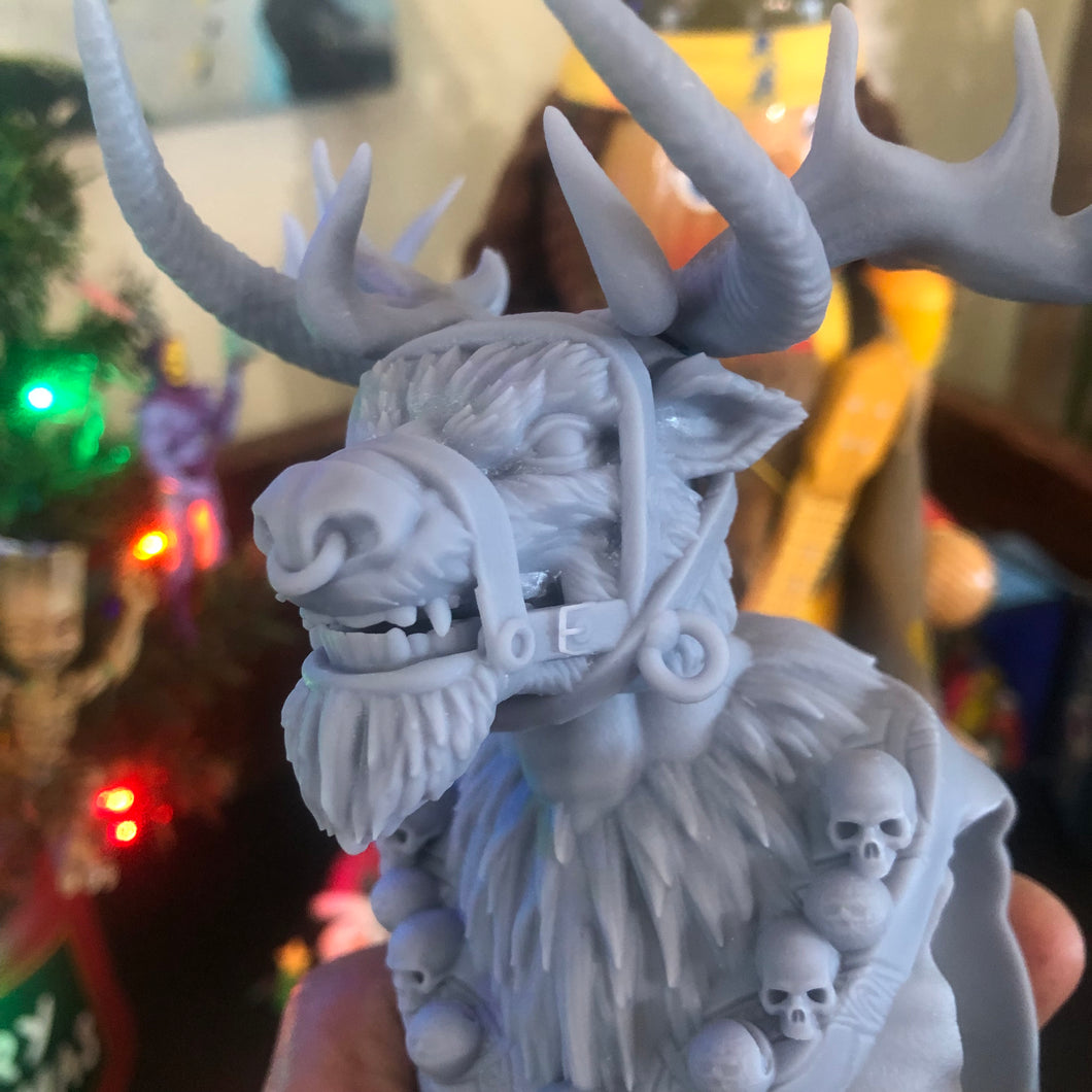 Xmas Head Sculpt Ogre Scale - Angry Rudy