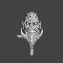 Load image into Gallery viewer, Bone Breaker Orc Braided Head
