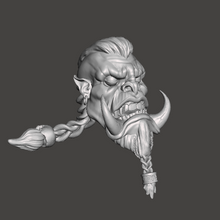 Load image into Gallery viewer, Bone Breaker Orc Braided Head
