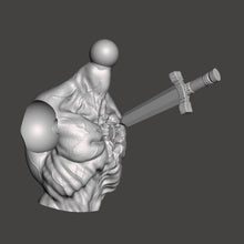 Load image into Gallery viewer, Vampire Naked Torso w/ Knifed Heart

