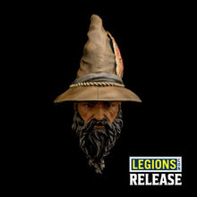 Load image into Gallery viewer, Noble Wizard Head with Hat
