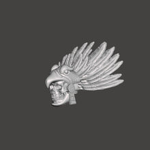 Load image into Gallery viewer, Aztec Warrior Skeleton Head
