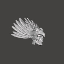 Load image into Gallery viewer, Aztec Warrior Skeleton Head
