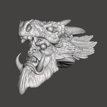 Load image into Gallery viewer, Bone Breaker Orc Dragon Head
